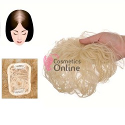 Peruca calota cu par ondulat din fibra Kanekalon 360 grade Cod BF03-613 Blond Deschis